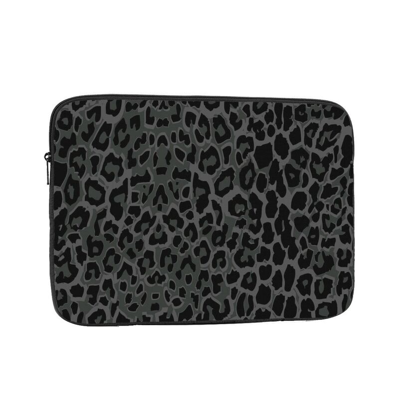 Tote Bag Beach - Siyah Leopar Desenli Laptop Çantası İş