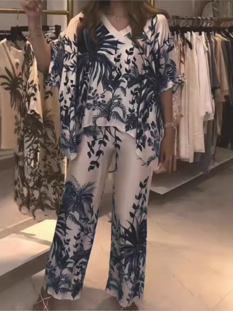 Zarif iki parçalı ofis takım e - Romper Floral Print incelemesi ve fiyatı