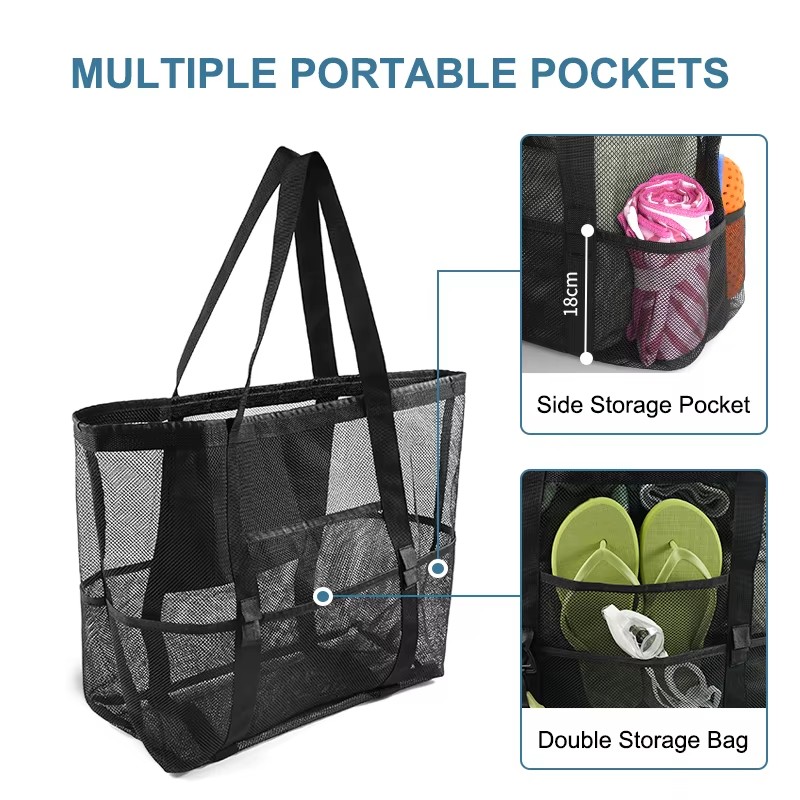 1 adet Ekstra Büyük File Plaj  - Tote Bag Beach incelemesi ve fiyatı