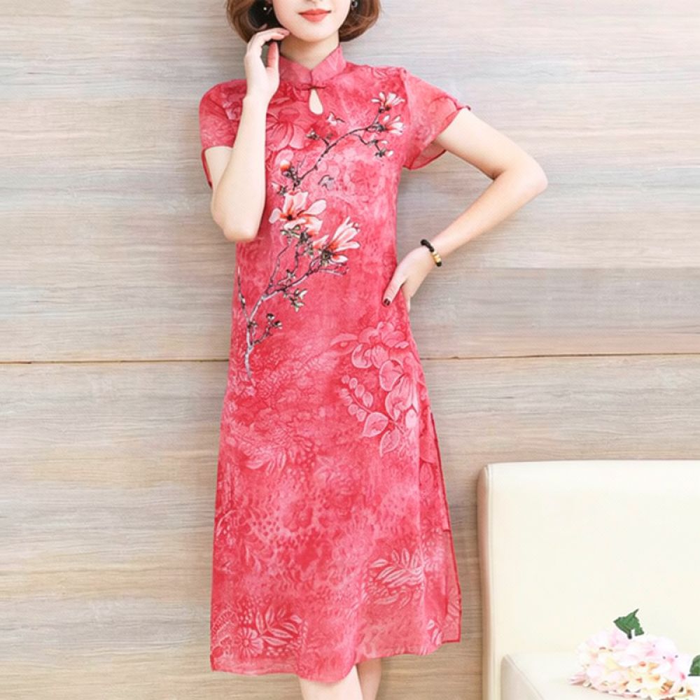 Yazlık Şifon Çiçekli Elbise, Z - Midi Skirt Floral incelemesi ve fiyatı
